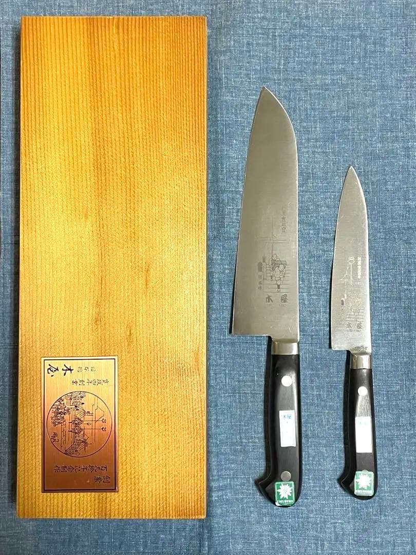 【希少】木屋　エーデルワイス　190周年モデル　三徳包丁　ペティナイフ