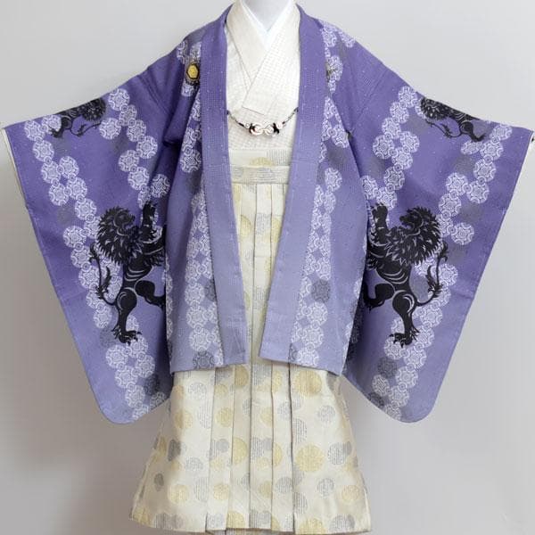 七五三 五歳 羽織袴セット 着物 日本製 おりびと 祝着 NO15838