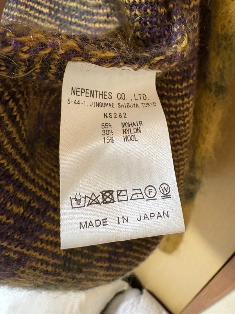 needles モヘアカーディガン　L