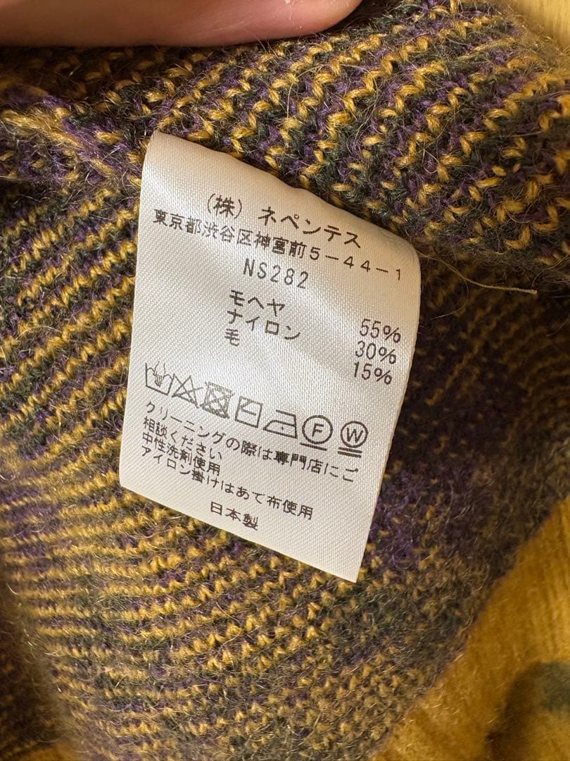 needles モヘアカーディガン　L