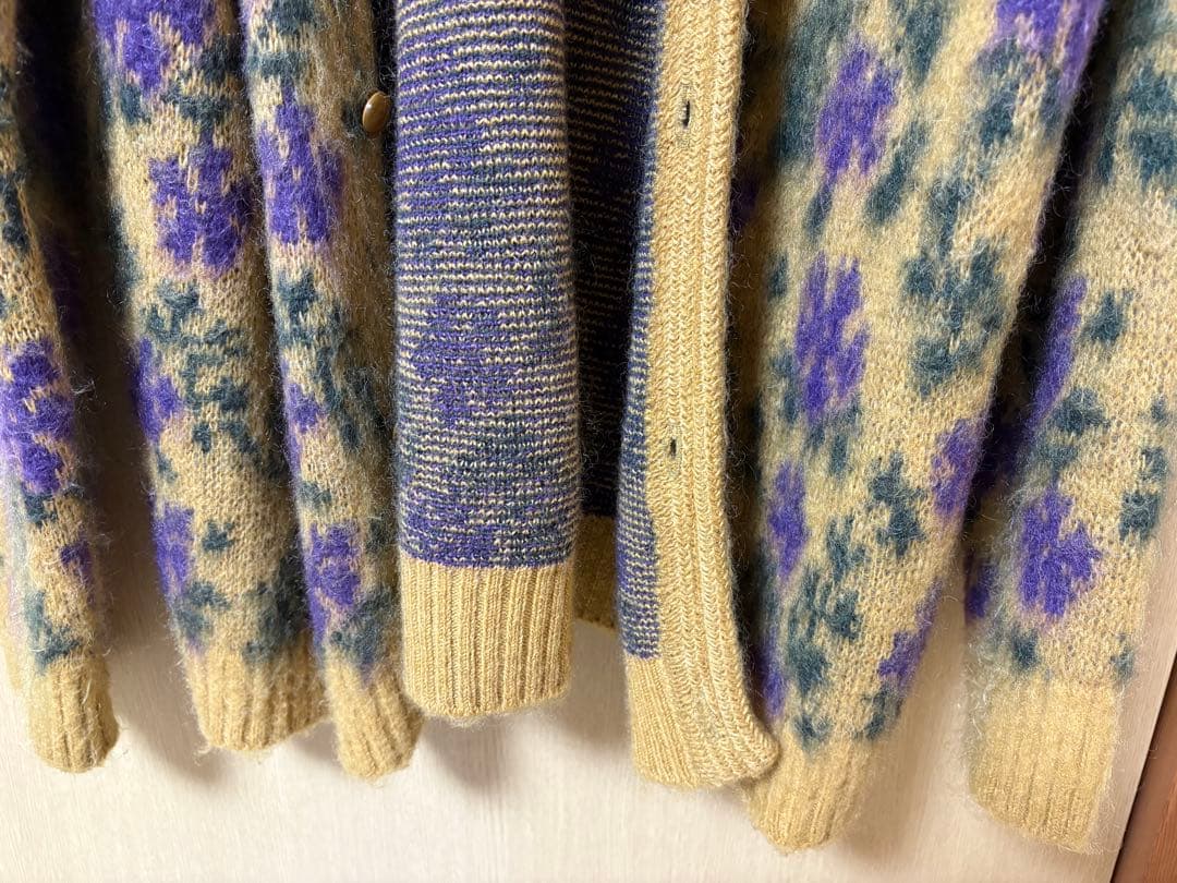 needles モヘアカーディガン　L