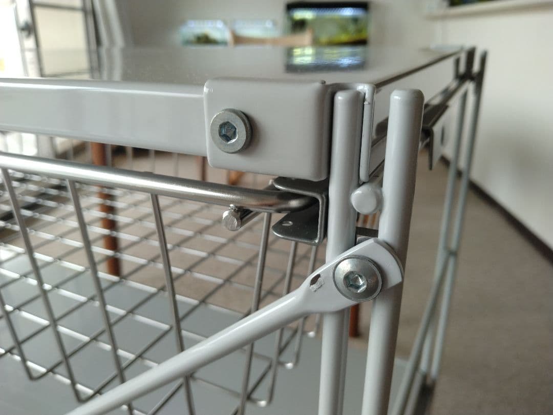 【美品】MUJI無印良品 スチールユニットシェルフ小ワイド86cmバスケット×2