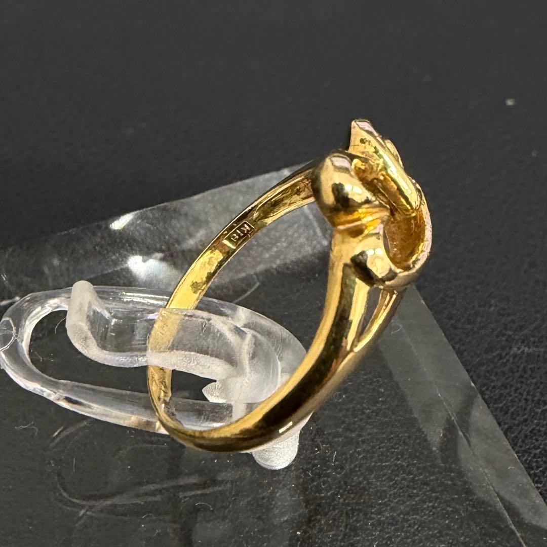 (B013012) K18リング 約10号 ハート 18金YG 指輪