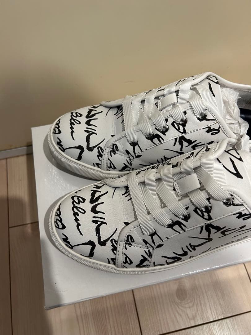 LANVIN en Bleu ランバン ロゴスニーカー 美品