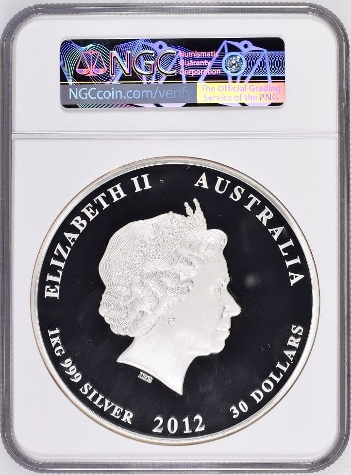 2012 オーストラリア ダイヤモンドジュビリー 1kg プルーフ銀貨 PF70