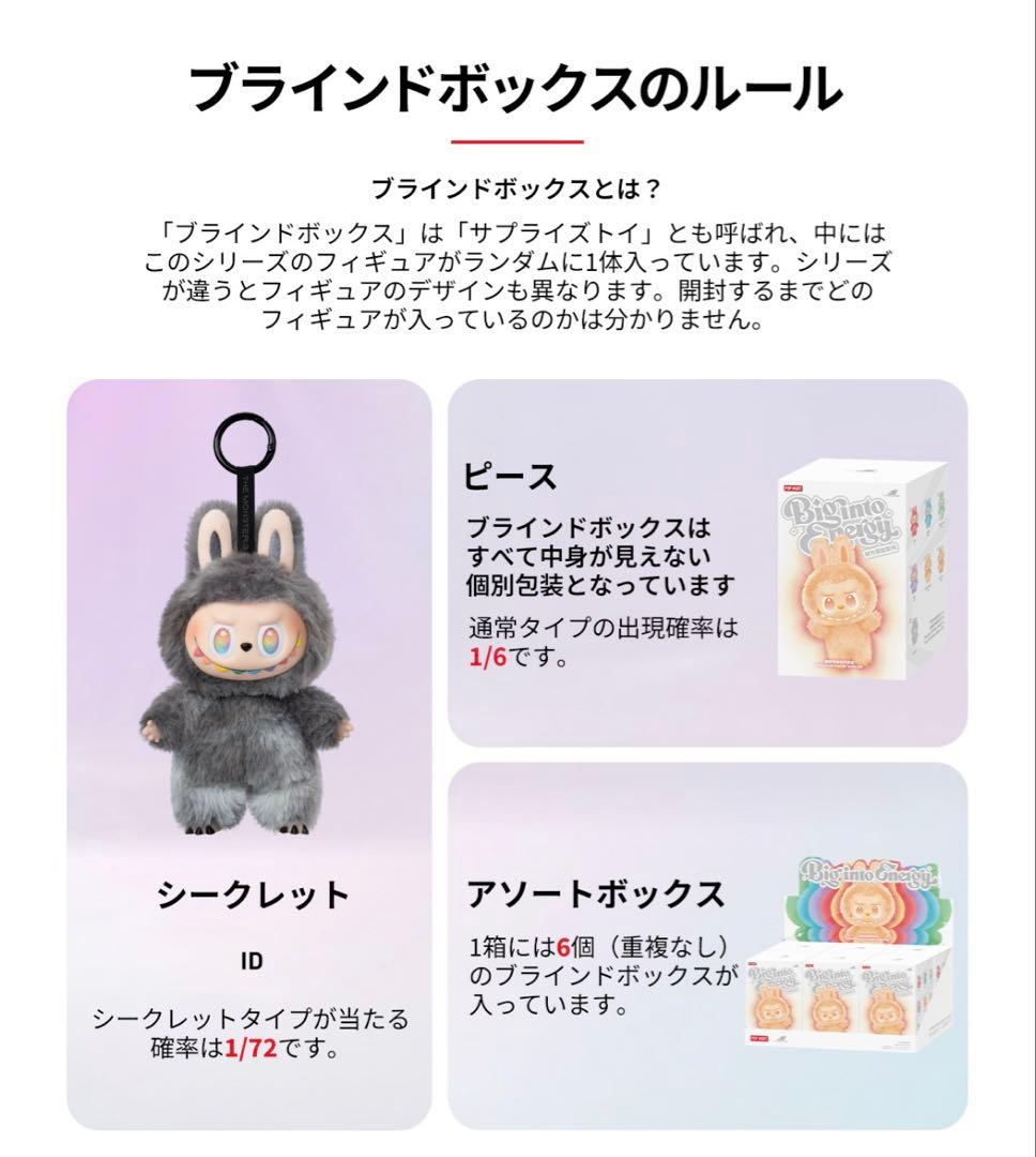 正規品 ラブブ エナジー　ぬいぐるみキーホルダー 未開封ピース3個セット