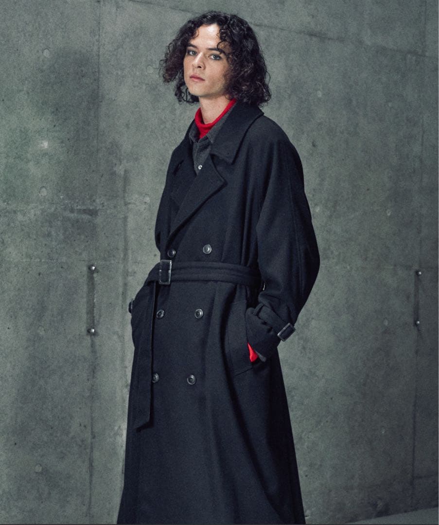 Casper John ウールメルトンオーバーコート