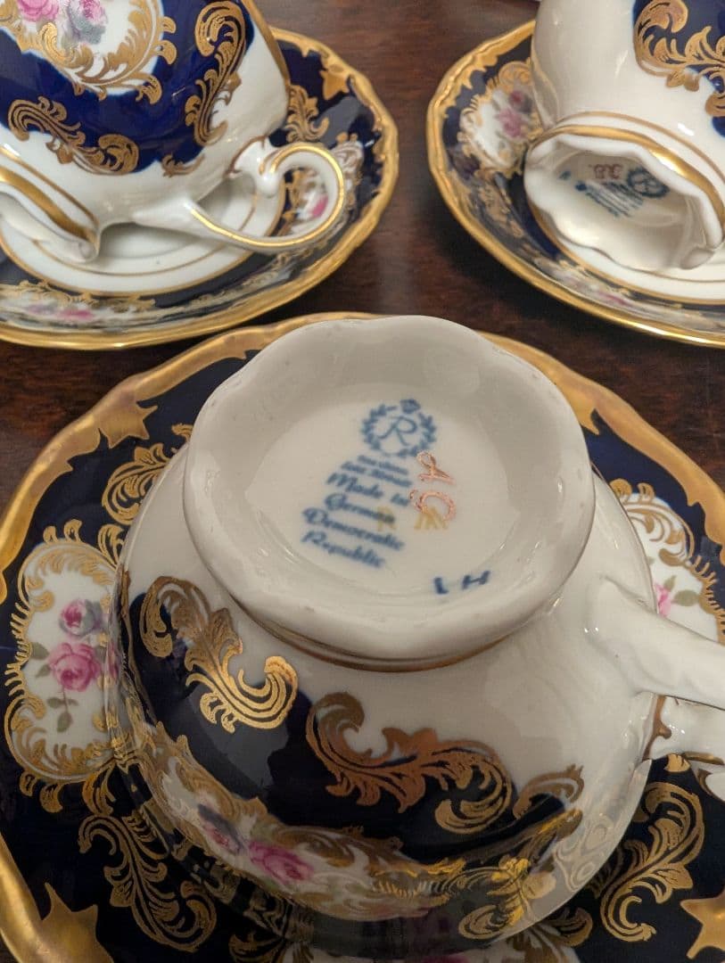 かるみあ　ドイツ製 ライヒェンバッハ Reichenbach 薔薇デミタス