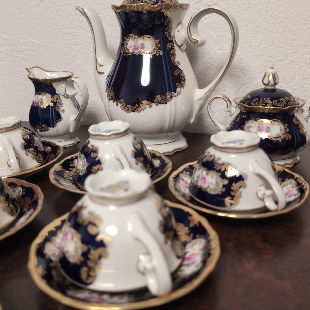 かるみあ　ドイツ製 ライヒェンバッハ Reichenbach 薔薇デミタス