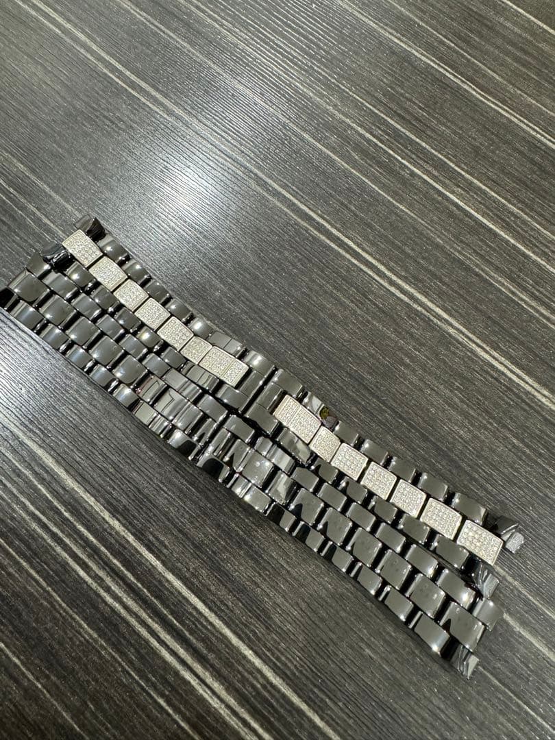 CHANEL J12 純正ベルトコマ　　2コマ　ブラック　38ミリ用