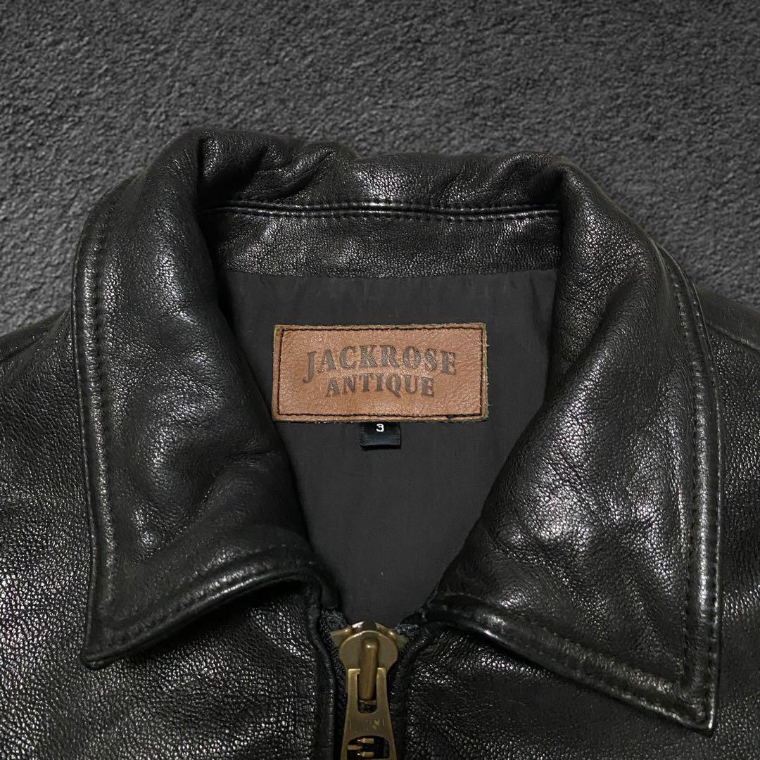 ジャケット・アウター JACKROSE goat leather biker jacket