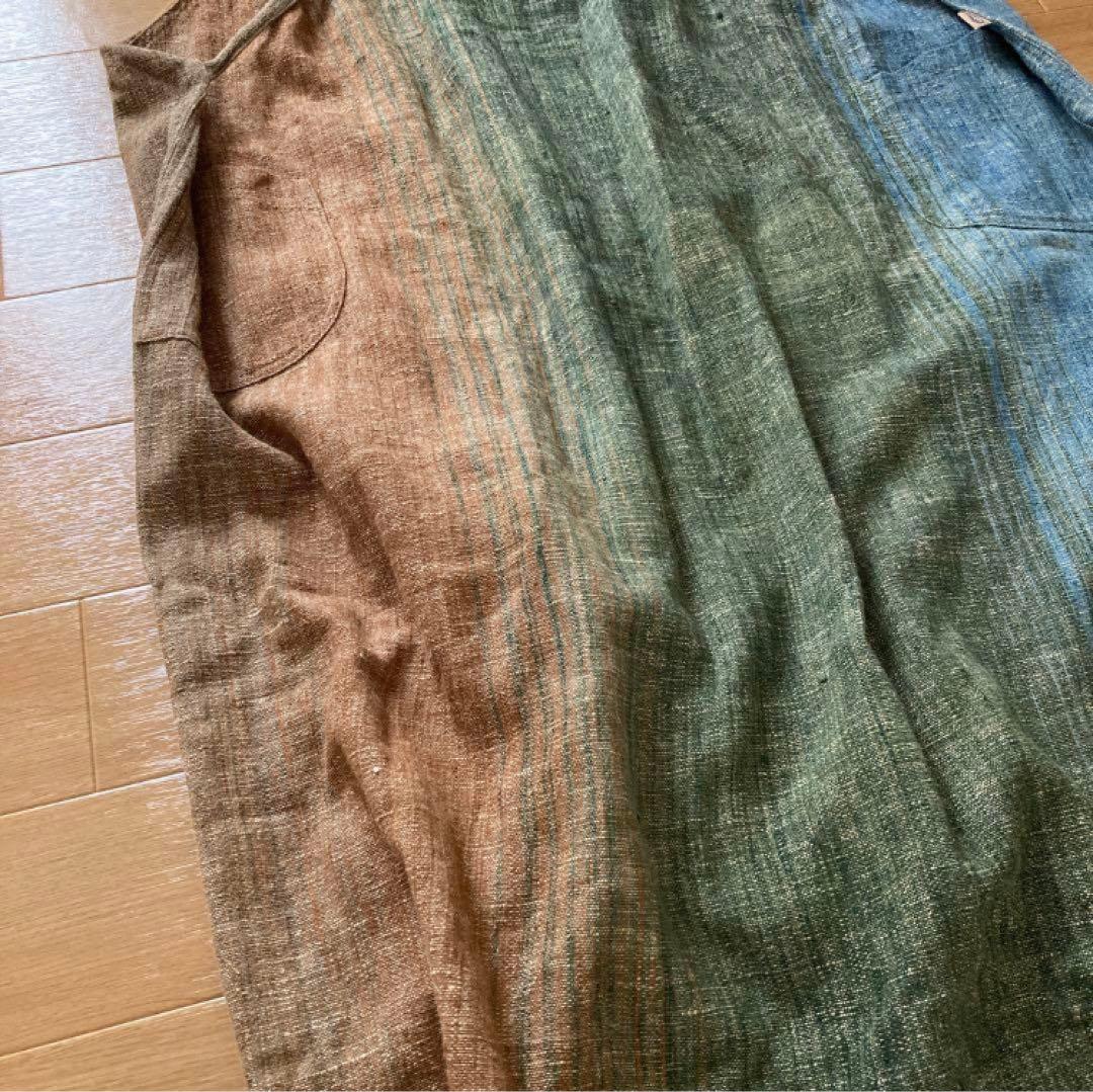 【未使用級】うさとの服 エプロンワンピース 割烹着