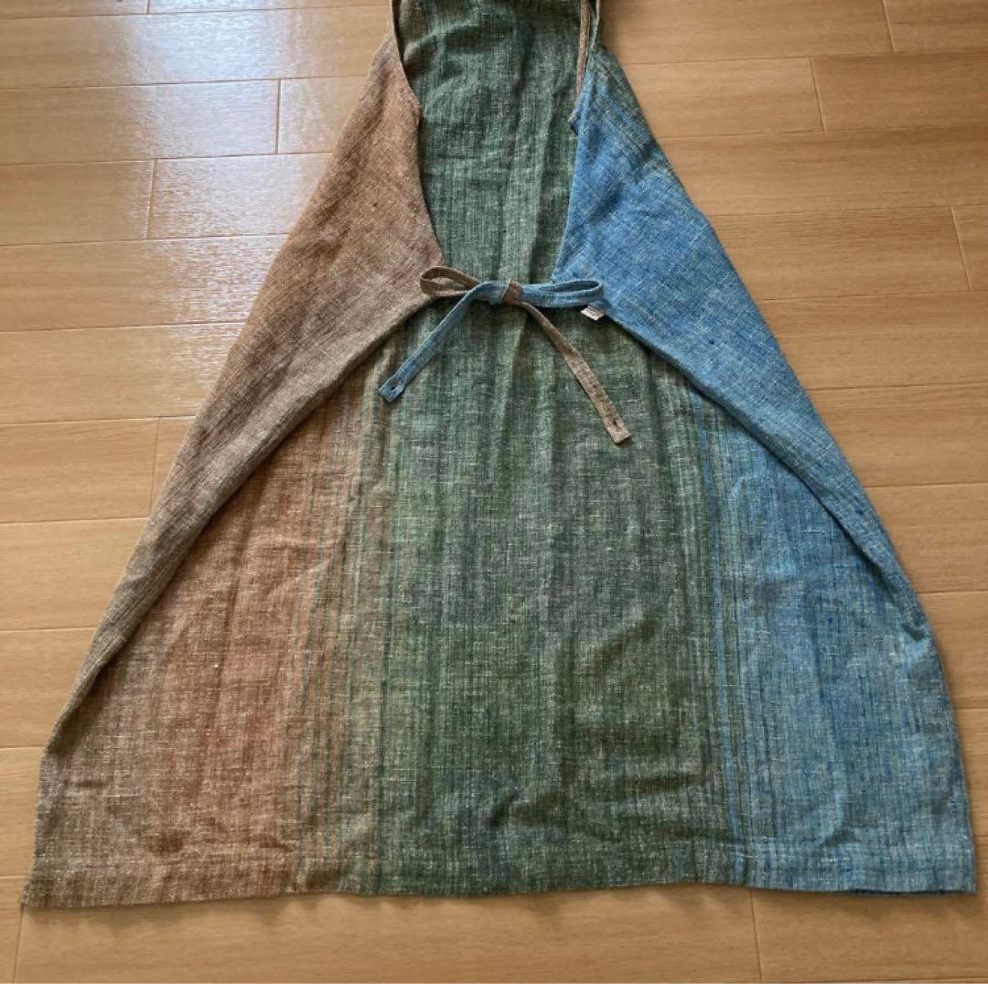 【未使用級】うさとの服 エプロンワンピース 割烹着