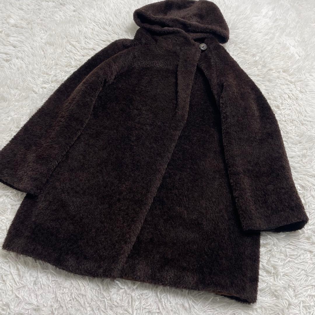【美品】MAX MARA STUDIO アルパカ テディベア コート 女優襟