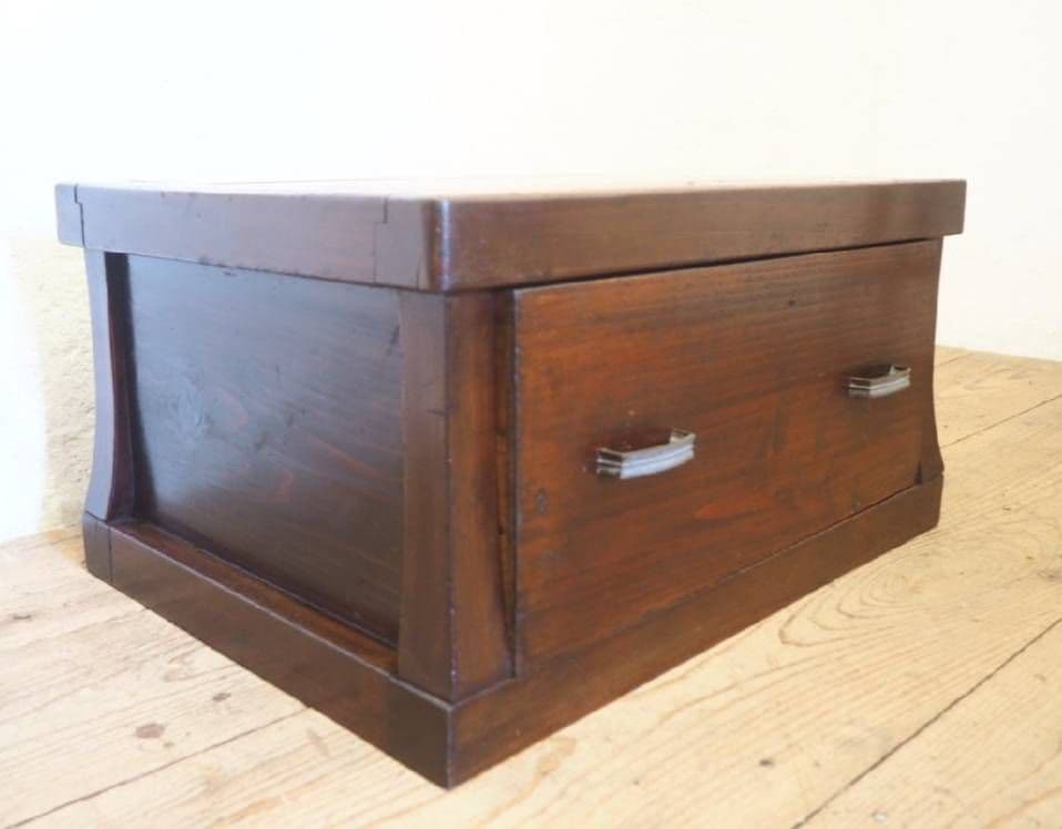 1009 アンティーク　引き出し付　陳列台　展示台　置床　飾り棚 ケース　レトロ