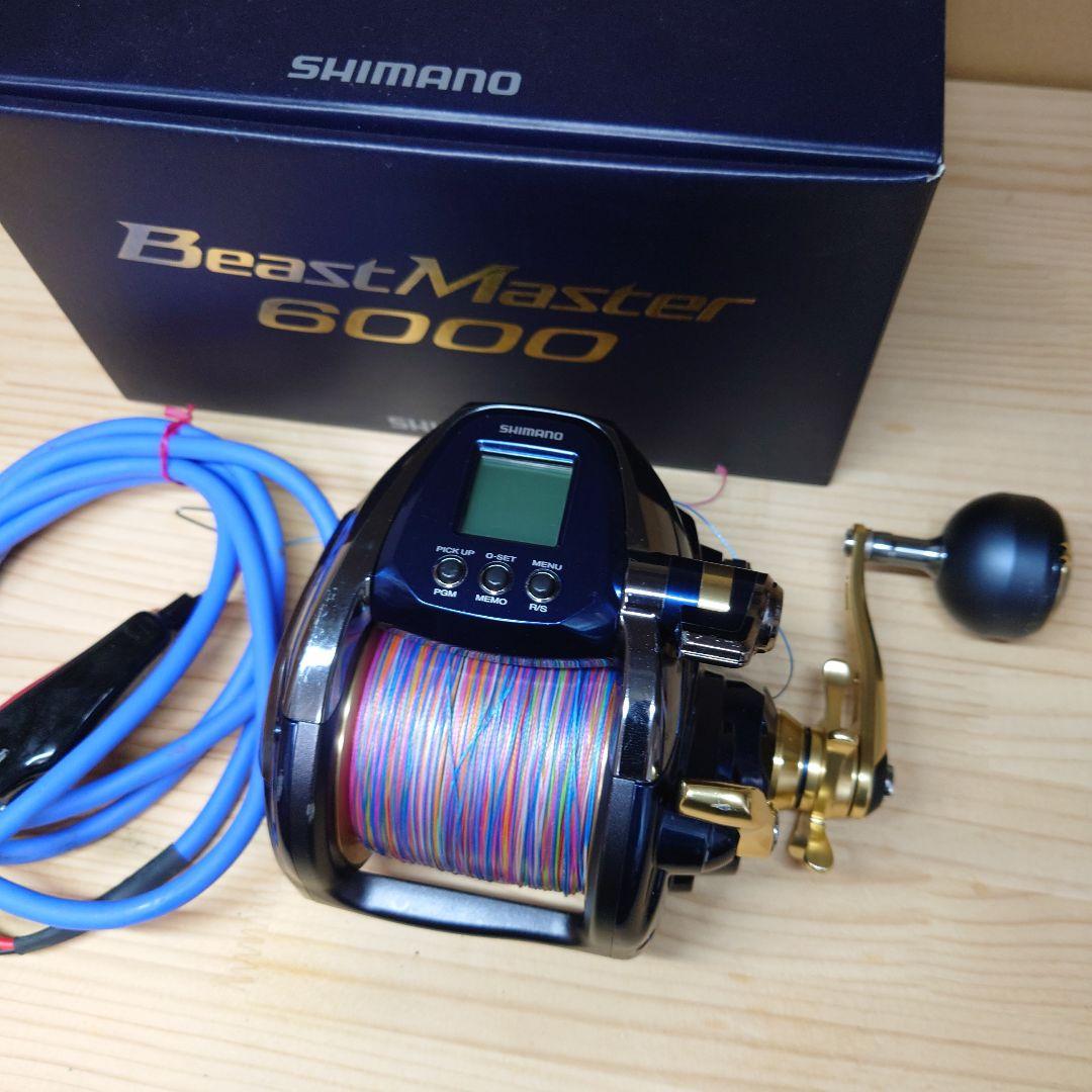 シマノ　19ビーストマスター 6000 電動リール　８号ライン付距離少