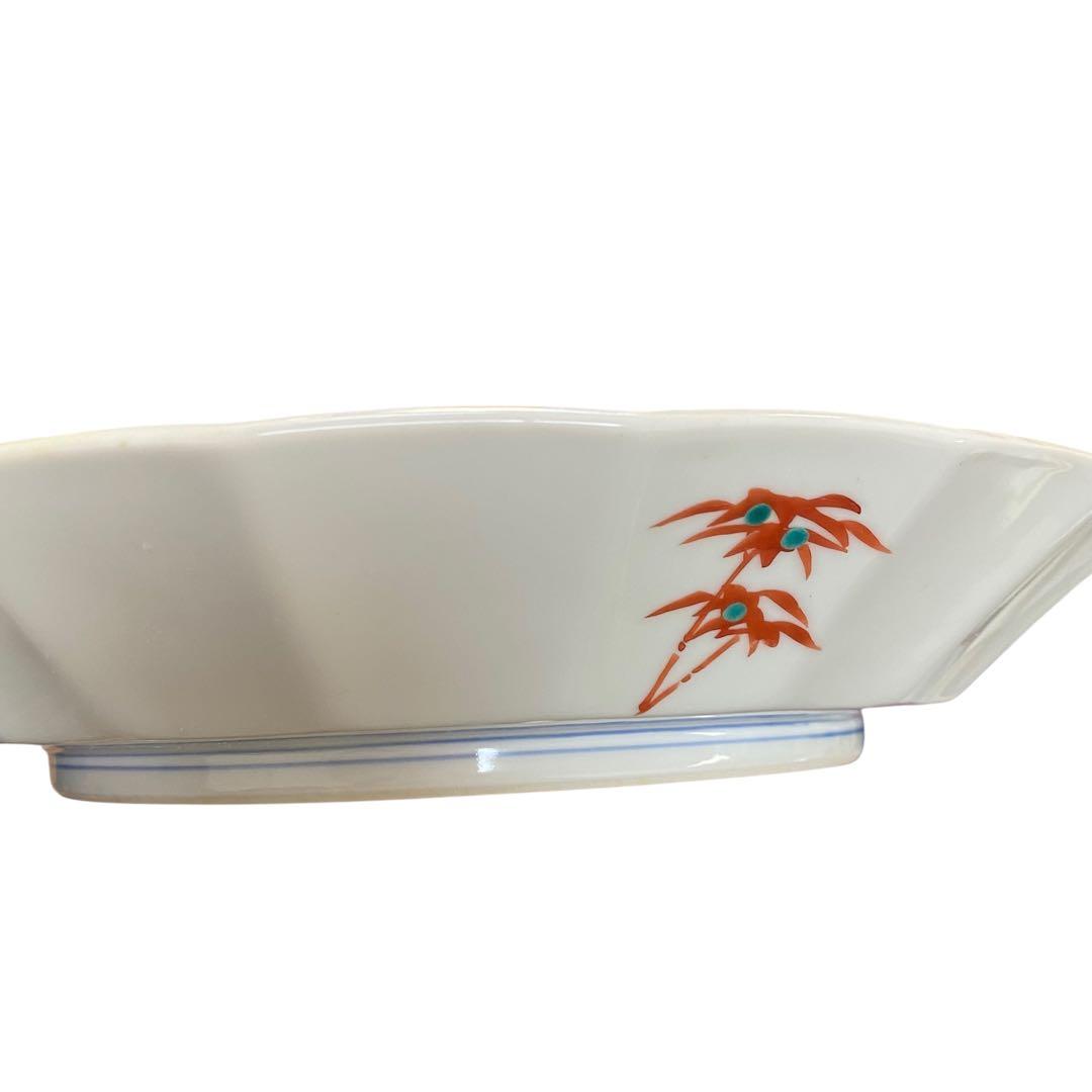 未使用　九谷焼 玉峰 大皿 飾り皿　木箱付き　皿