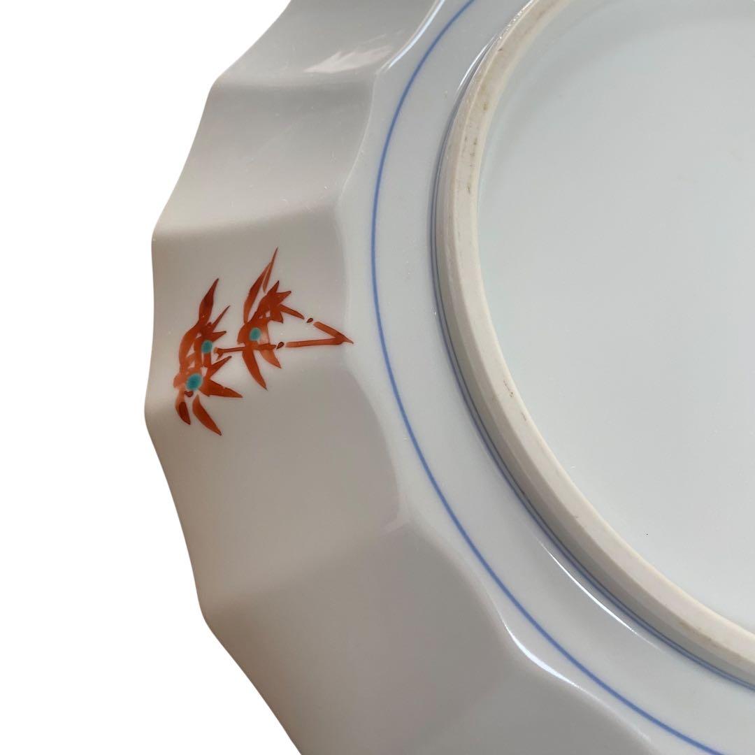 未使用　九谷焼 玉峰 大皿 飾り皿　木箱付き　皿