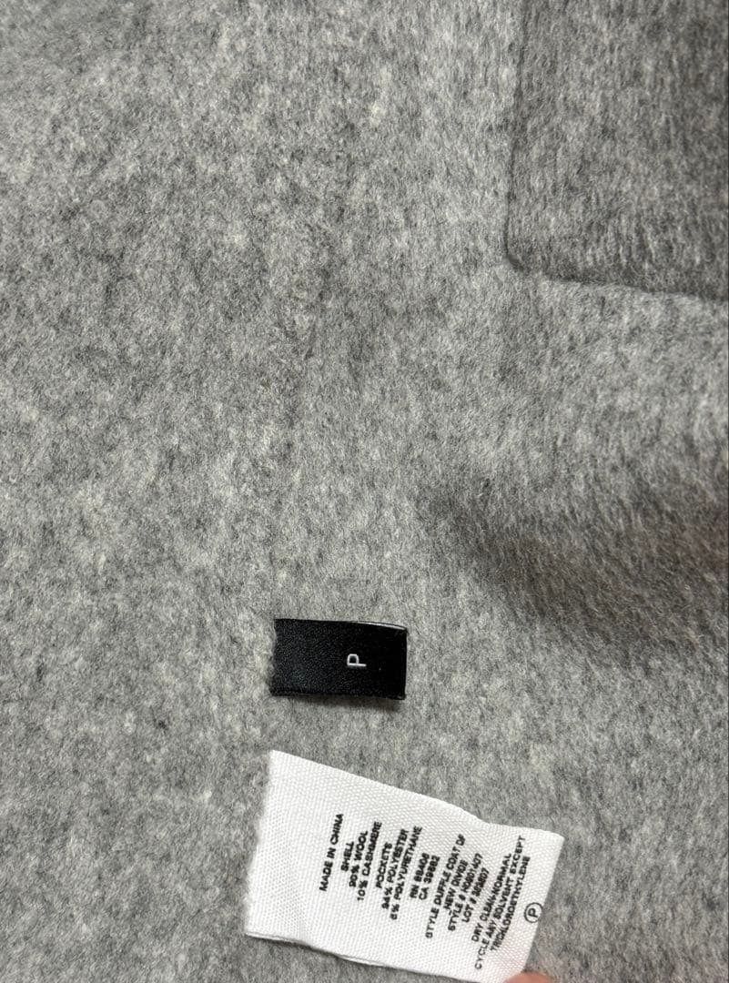 値下済Theory ダブルフェイスダッフルコート　ウールフードコート　カシミヤ混