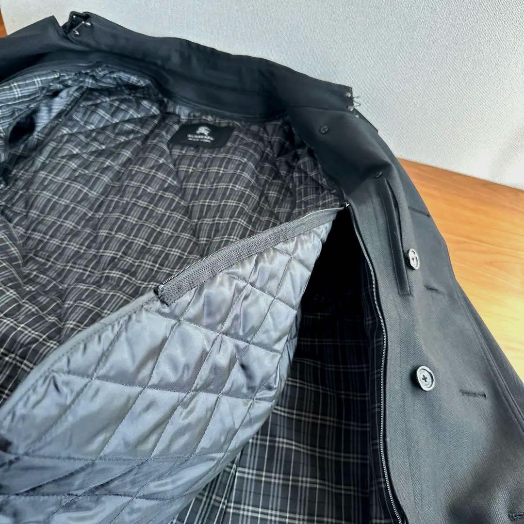 BURBERRY BLACK LABEL ミドル丈トレンチコート ヘリンボーンL