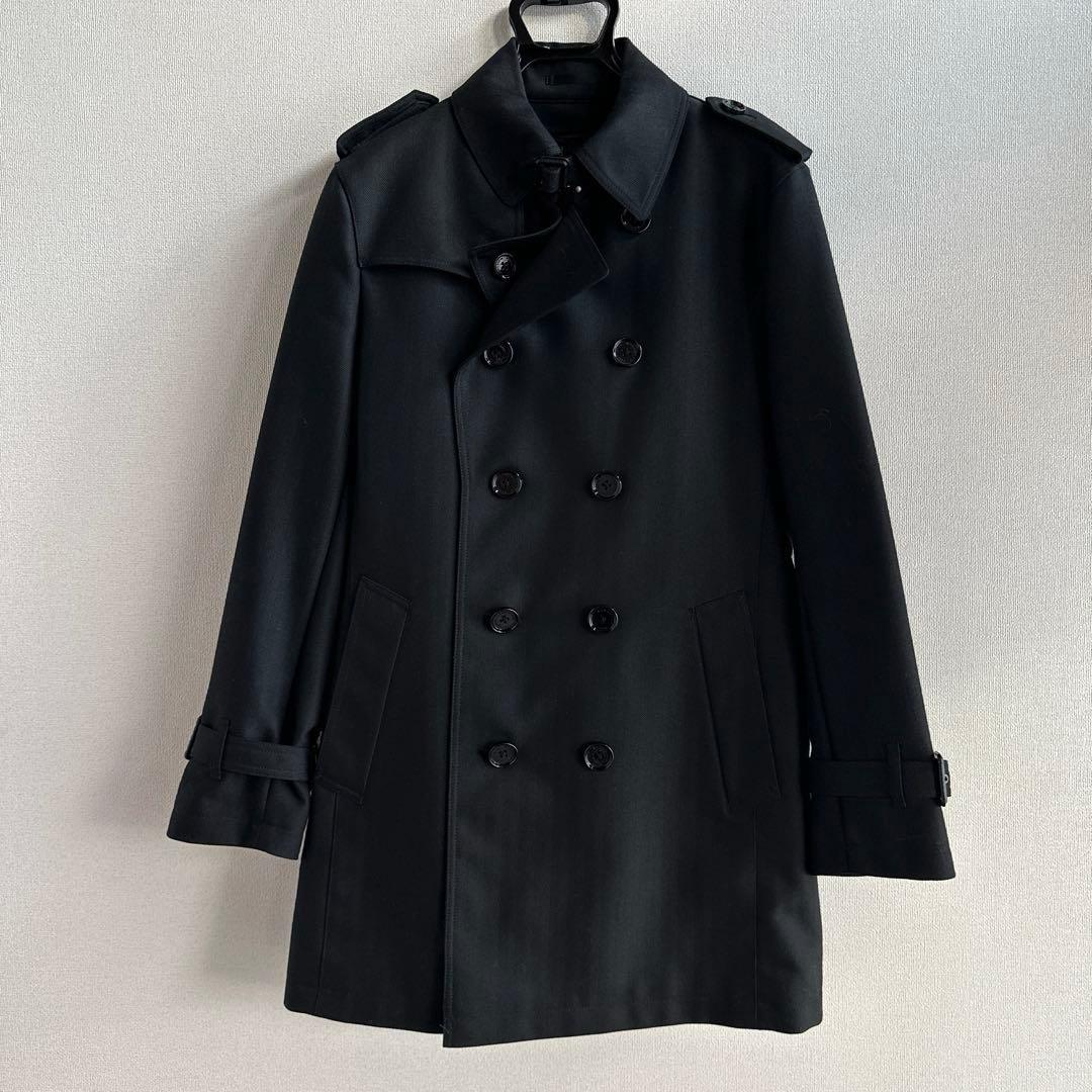 BURBERRY BLACK LABEL ミドル丈トレンチコート ヘリンボーンL