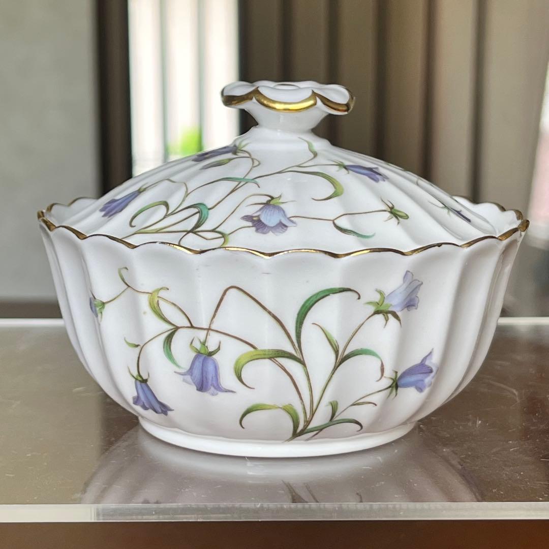 【希少品】英国製　スポード ★カンパニュラ★ボンボニエール