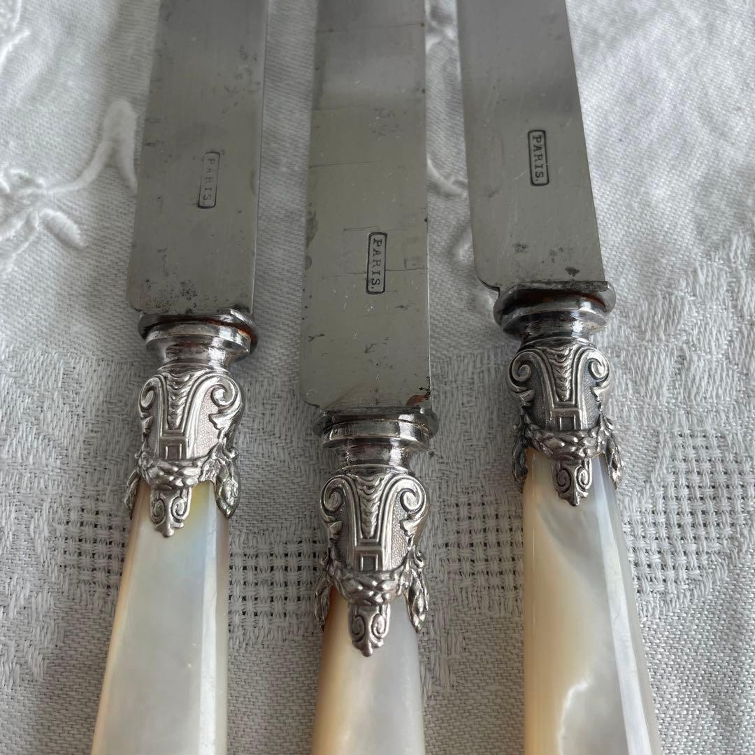 フランス アンティーク マザーオブパール ナイフ