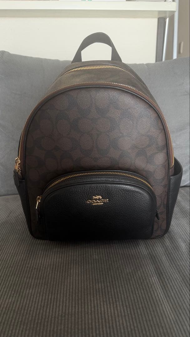 coach コーチ ラージ コート バックパック・シグネチャー キャンバス