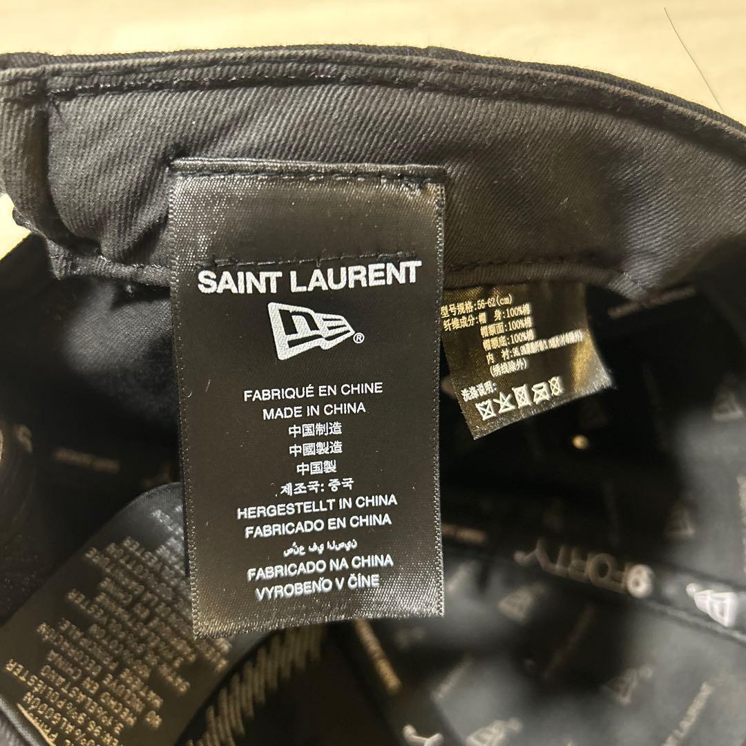 サンローランパリ　カサンドラロゴキャップ　ブラック　687687