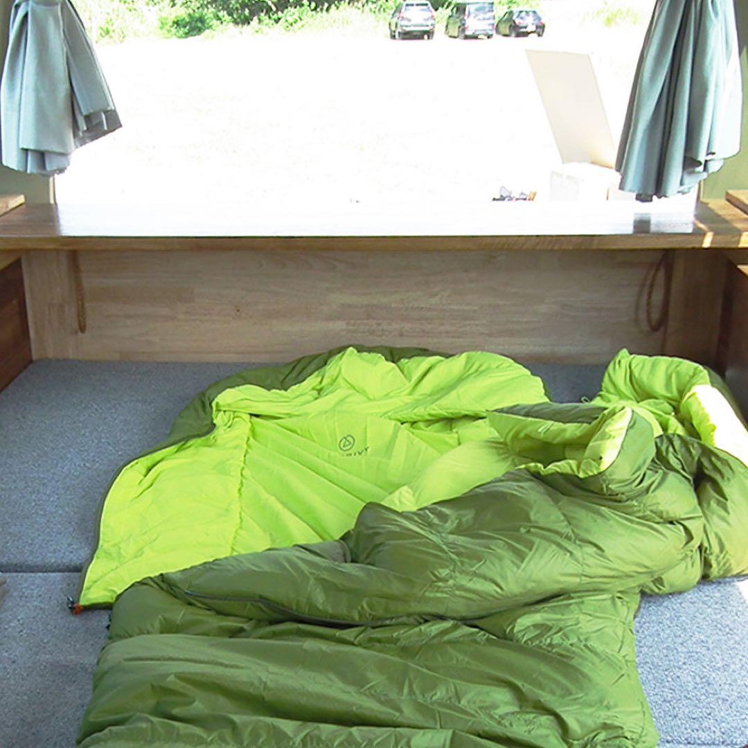Zenbivy ベッドダウン -5℃ グリーン｜ハイブリッド寝袋 軽量コンパクト