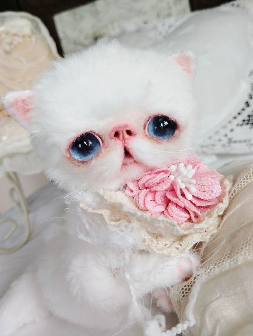 うるるんオメメ♡エキゾチック子猫ちゃん♡アートドール♡ぬいぐるみ♡