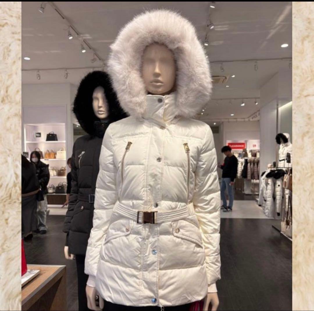 MICHAELKORSマイケルコースベルテッドフォー ジップパファージャケットL