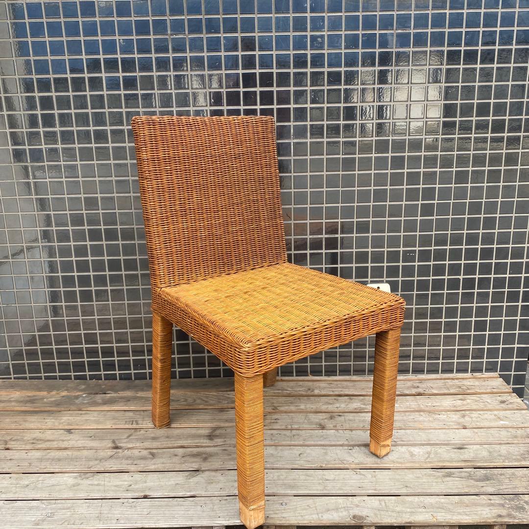 A. 昭和レトロ ラタンダイニングチェア インテリア ナチュラル 高級家具