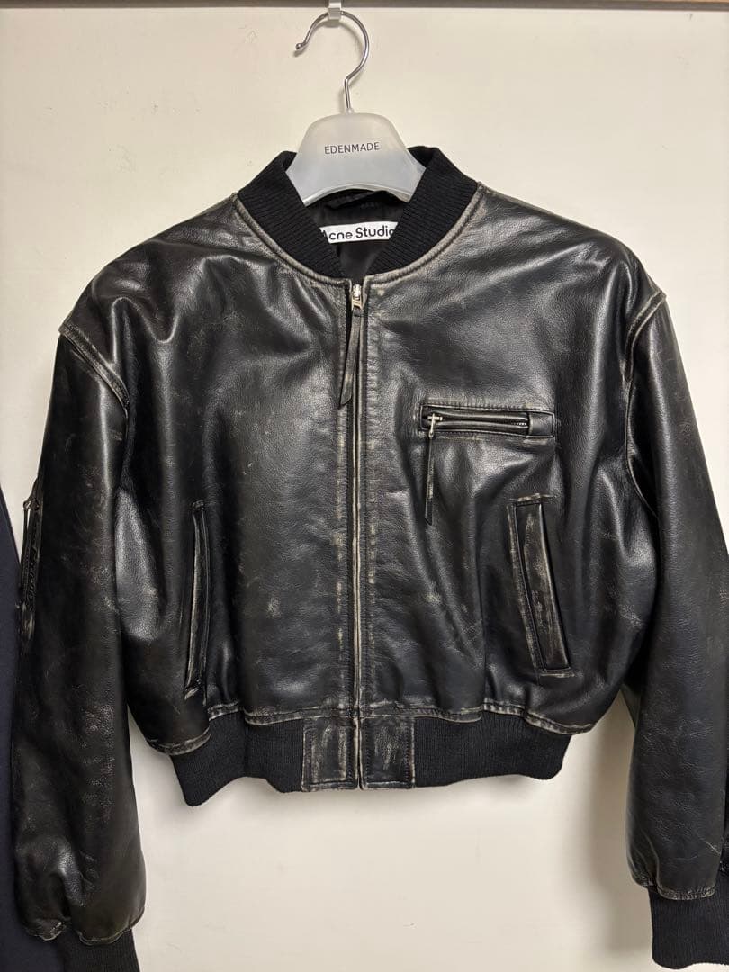 Acne Studios レザーボンバージャケット 38サイズ