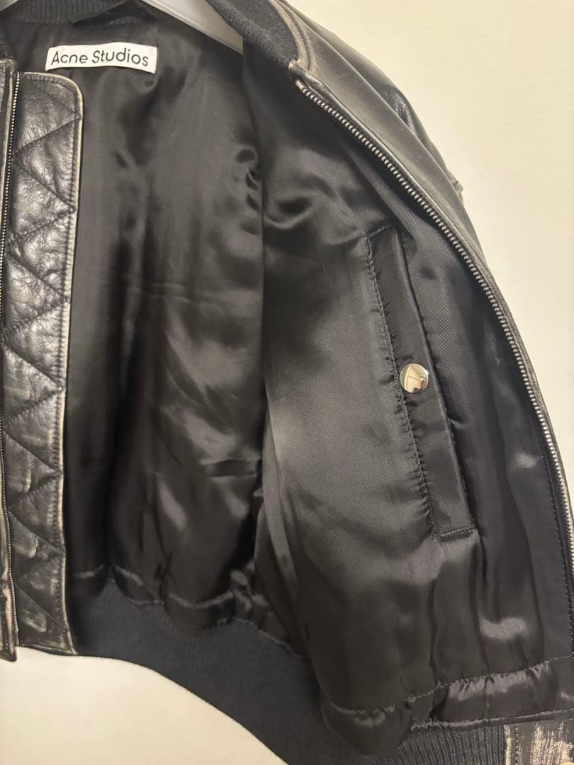 Acne Studios レザーボンバージャケット 38サイズ
