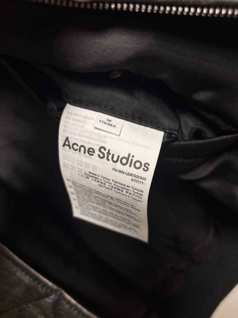 Acne Studios レザーボンバージャケット 38サイズ
