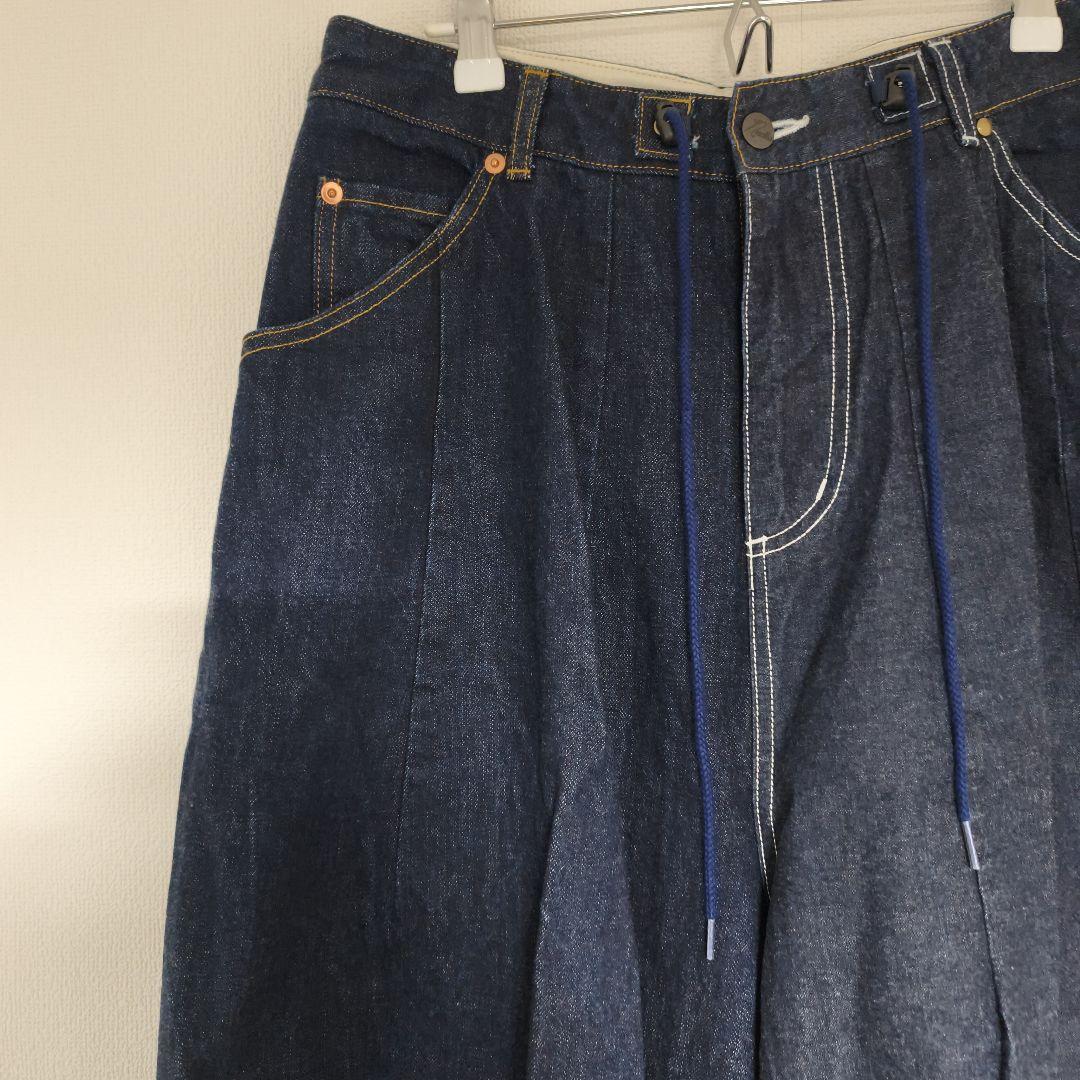 ニードルス×ビームスボーイ別注デニムヒザデルパンツ　2サイズ