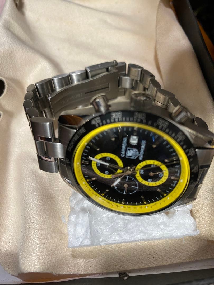 特別出品CARRERA 自動巻き クロノグラフ 時計完動品40ミリ高級品未使用