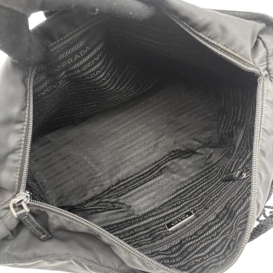 お買い得 プラダ トートバッグ テスートナイロン 三角ロゴ ブラック　編み込み