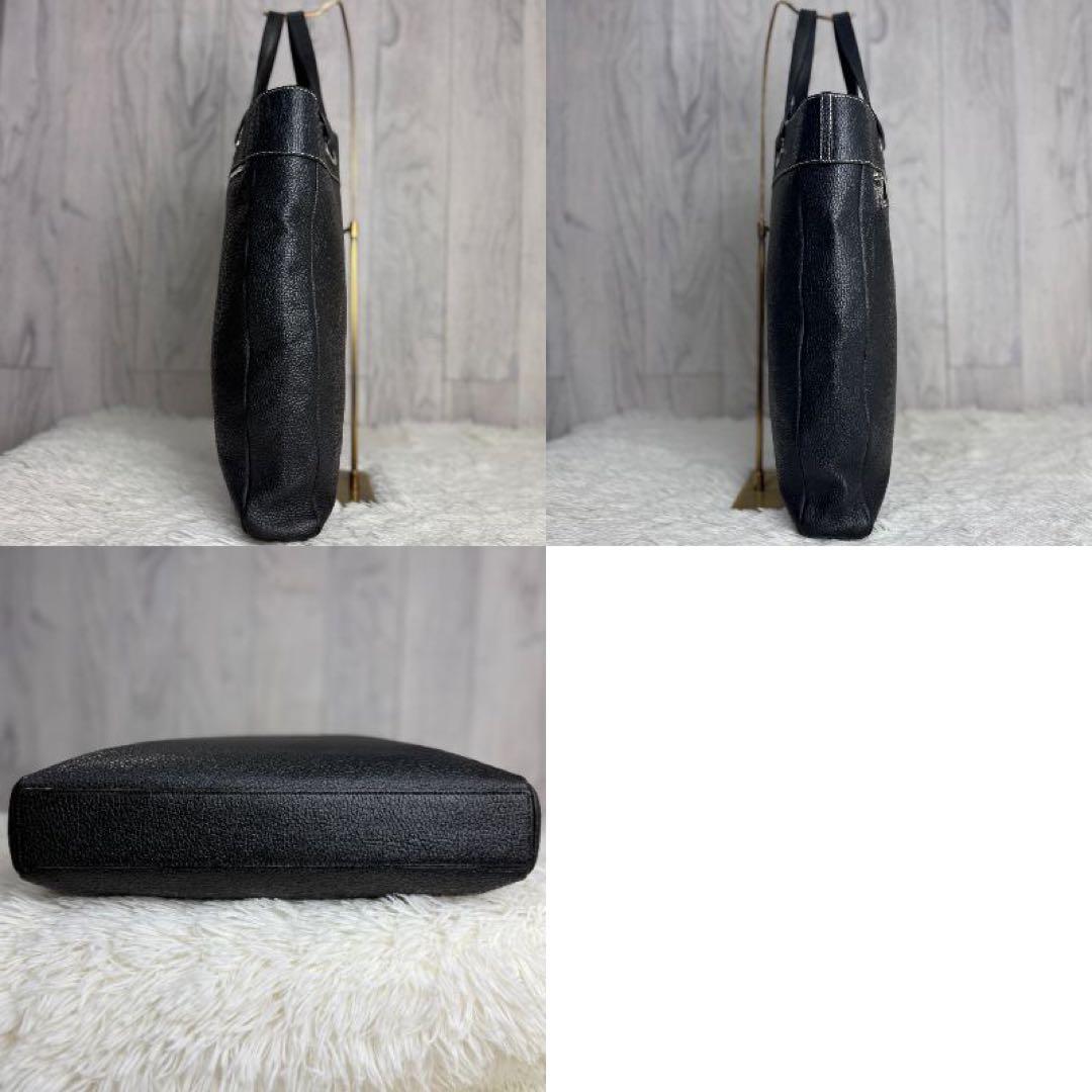 美品♡A4可♡LOEWE ロエベ ロゴ アナグラム レザー トートバッグ 黒