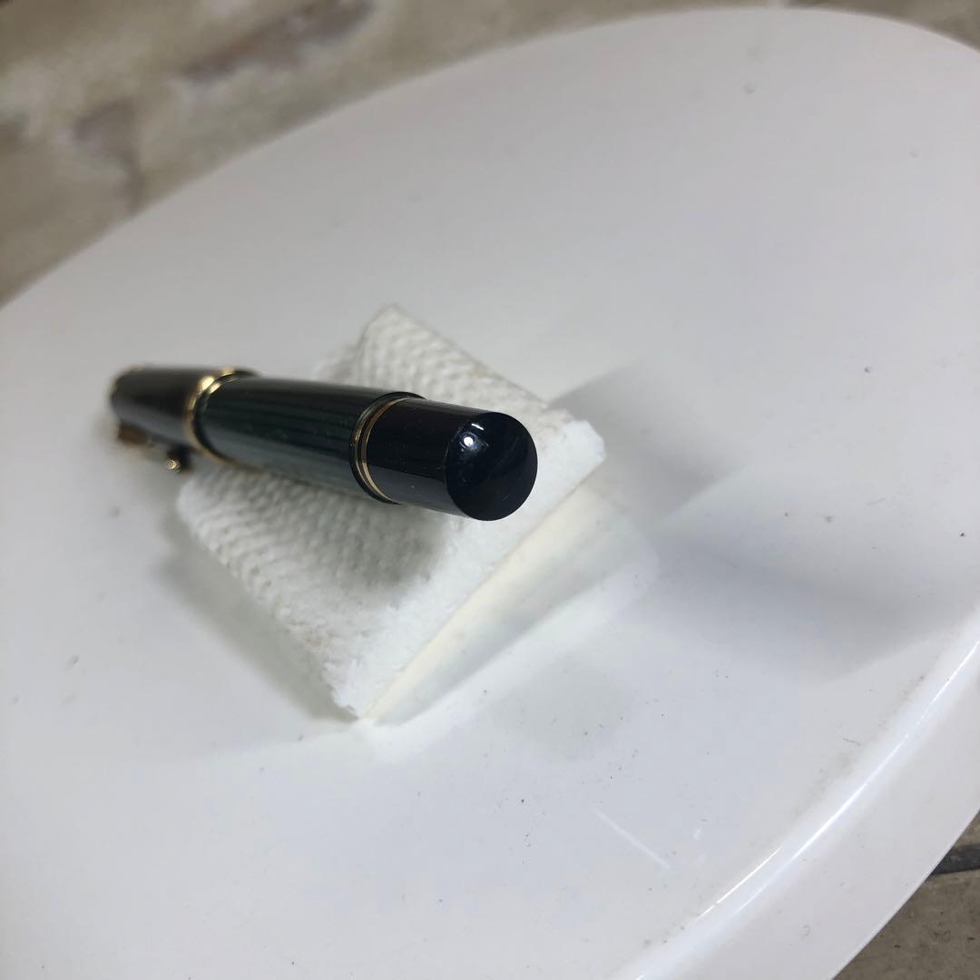 Pelikan 万年筆 M400 グリーン/ブラック　F 細時タイプ　未使用✨