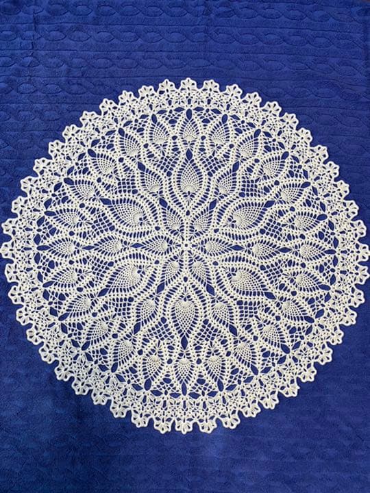 ★レース編み(かぎ針編み)   【テーブルクロス】②《ハンドメイド》