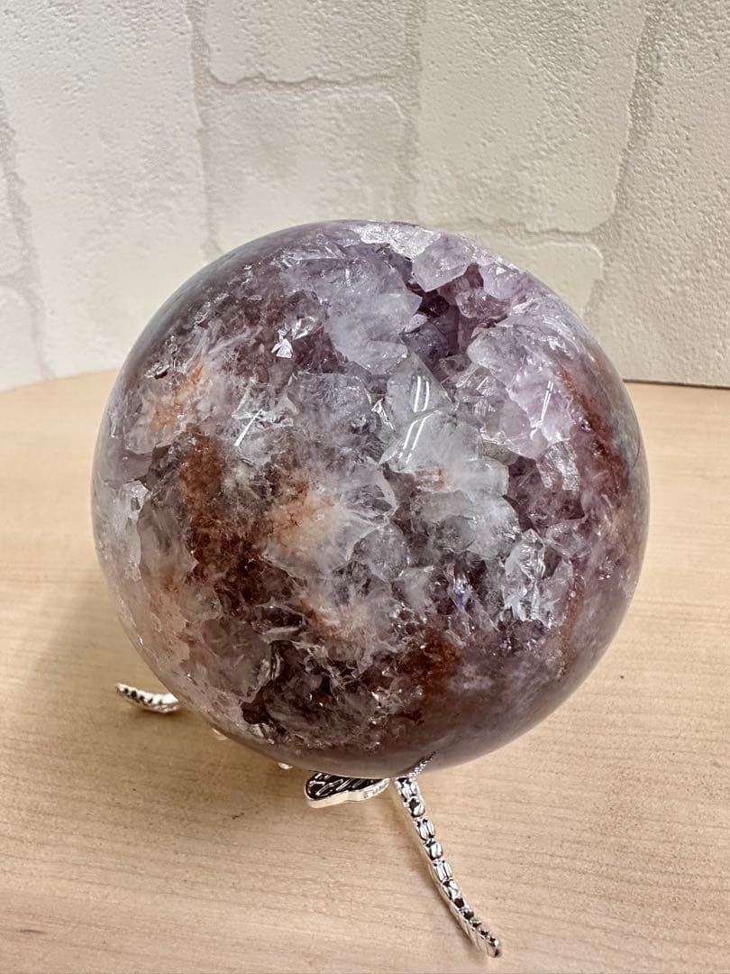 高品質！　アメジスト　ブルーアゲート　フラワーアゲート　笑口　スフィア　虹入