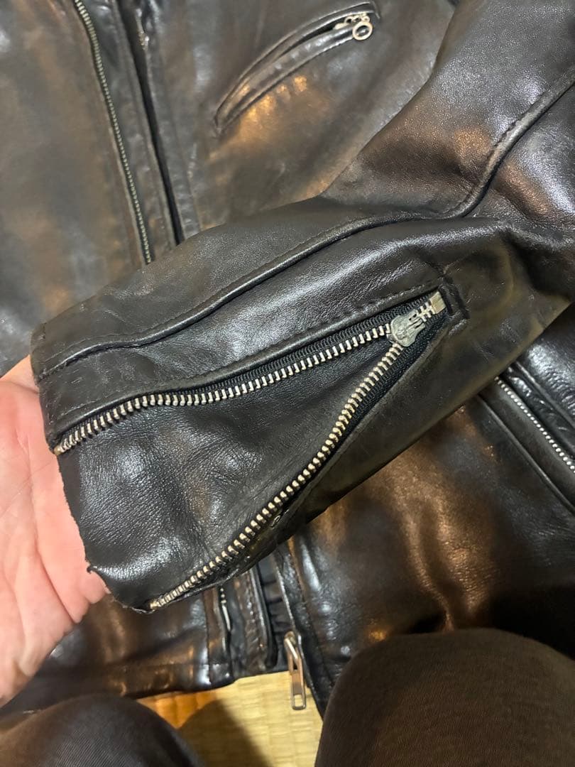 Schott NYC single ライダースジャケット 38