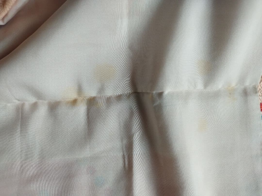 アンティーク　ベビーピンク系着物単品