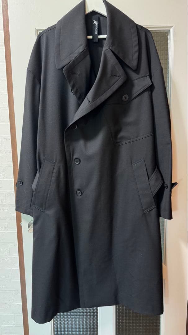 ジャケット・アウター Ground Y Motorcycle Big Coat/GE-C02-100