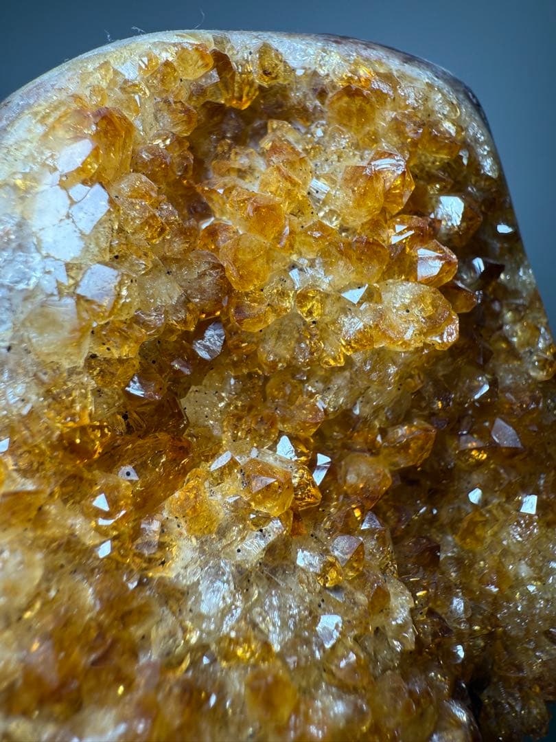 【約341g】シトリンクラスター　原石　天然石　シトリンドーム