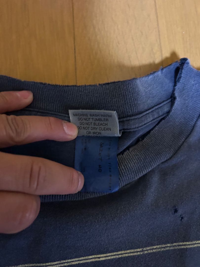 ゴ*読様 セントマイケル　極美品　カットソー　Tシャツ　半袖　ブルー　ネイビー