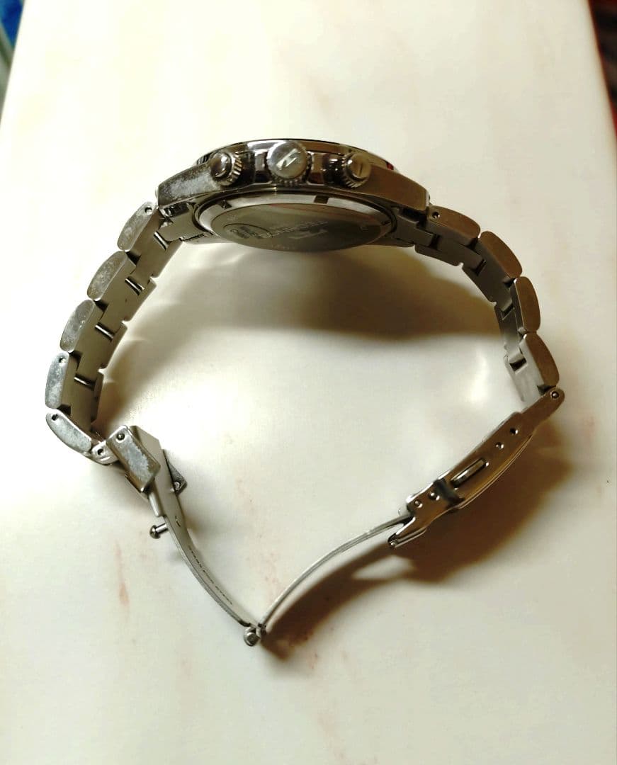 天然ダイヤアイスブルークロノグラフテクノス