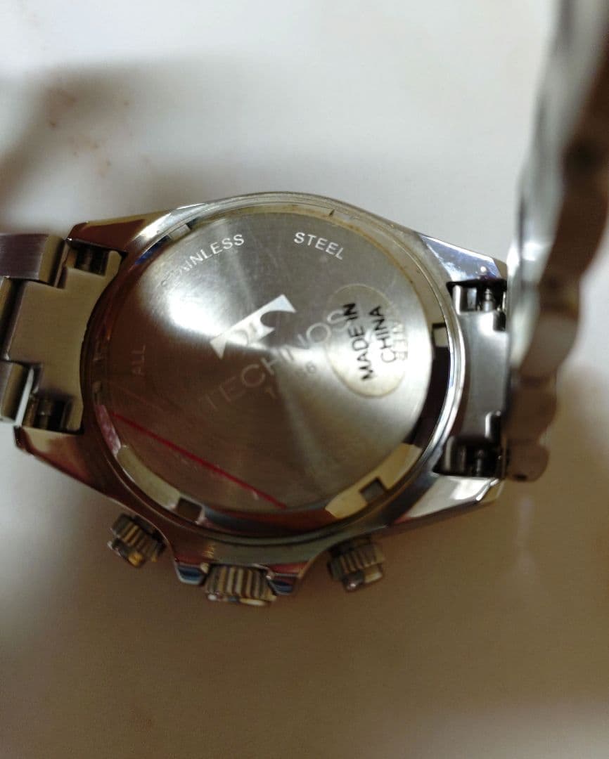 天然ダイヤアイスブルークロノグラフテクノス